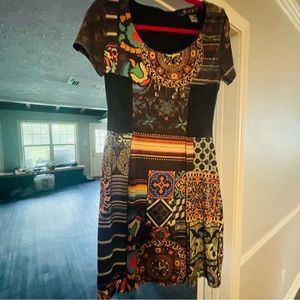 Desigual, colorful, printed dress